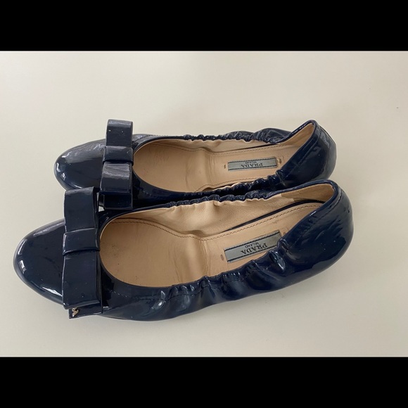 Prada Navy Blue Flats - Picture 4 of 5